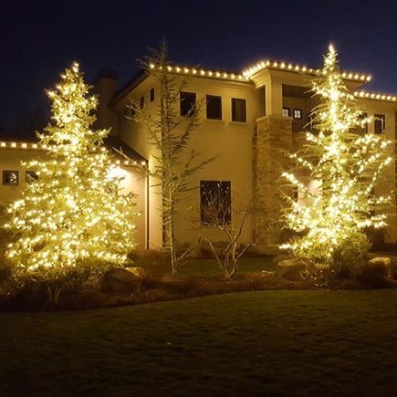 Residential cristmas light installation in meridian id
