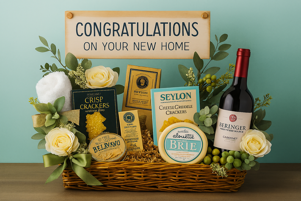Congratuations basket for home