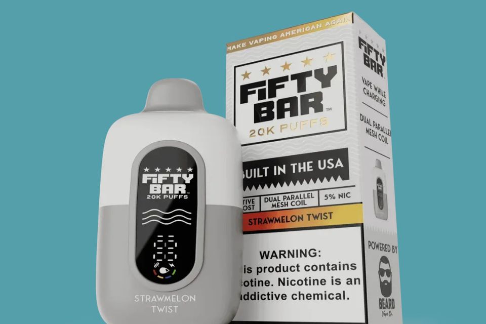 Fifty Bar Strawmelon Twist Disposable Vape