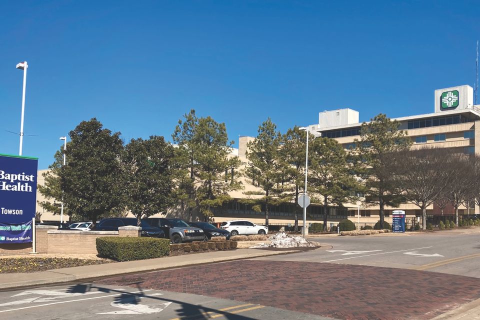 The Fort Smith Baptist Health hospital on the corner of Towson Avenue and Dodson Avenue. Photo by John Speck.