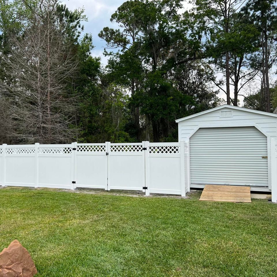 Fence nation white lattice