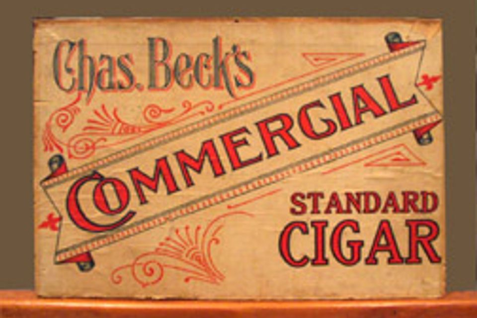 Beck cigar box lid