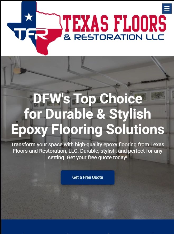 tablet view of a power washing company in the Metroplexnear Garland, Texas illustrating the responsive nature of websites designed by GloboWeb
