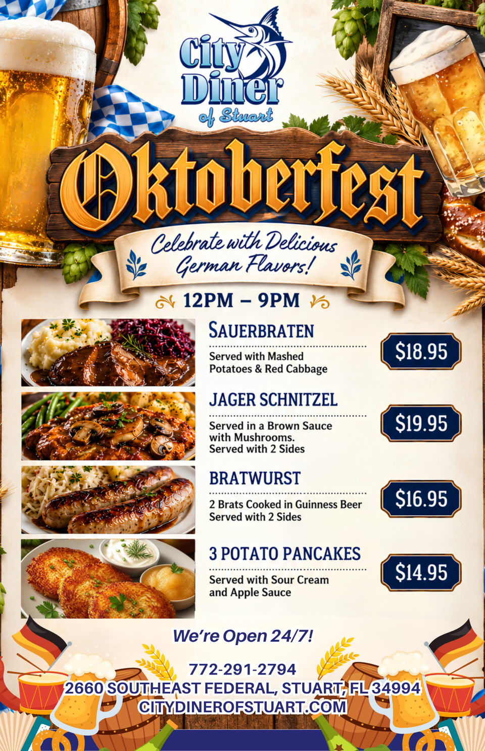 Oktoberfest menu (8.5 x 11 in)