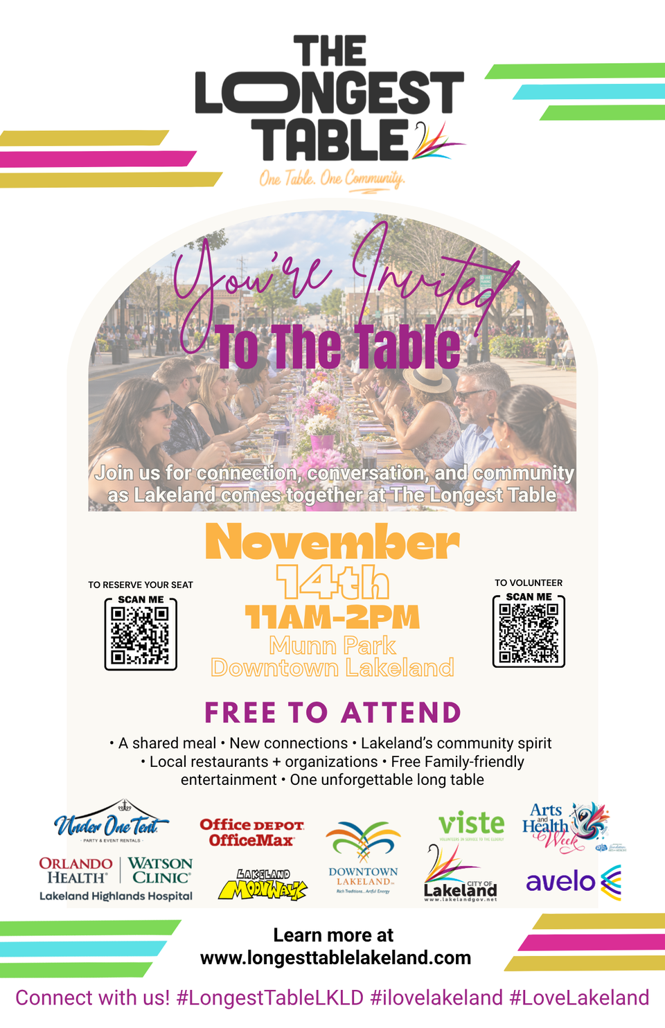 Community flyer the longest table