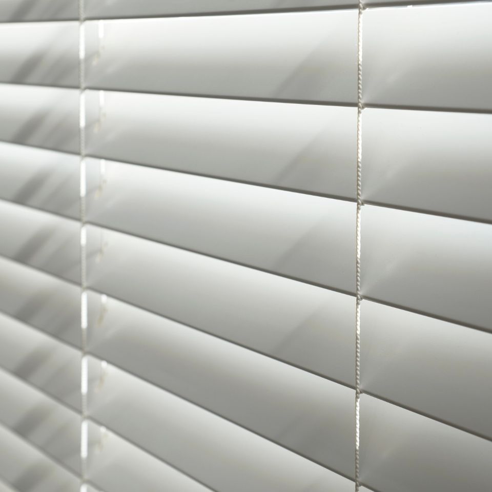 Custom window blinds installed in a modern home interior