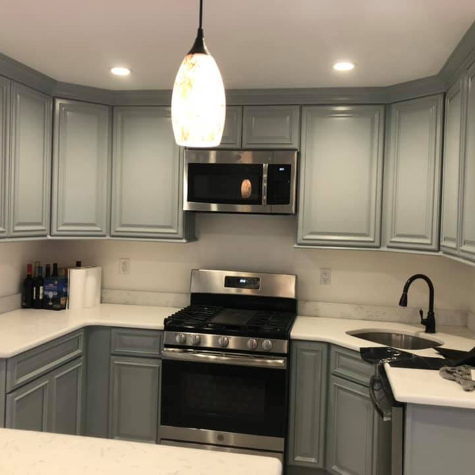 Home kitchen painting cabinets contractor bayonne nj