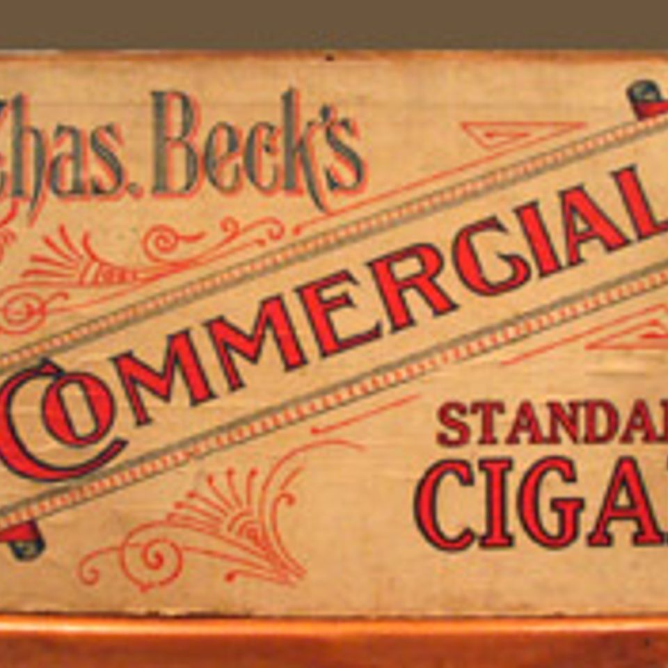 Beck cigar box lid