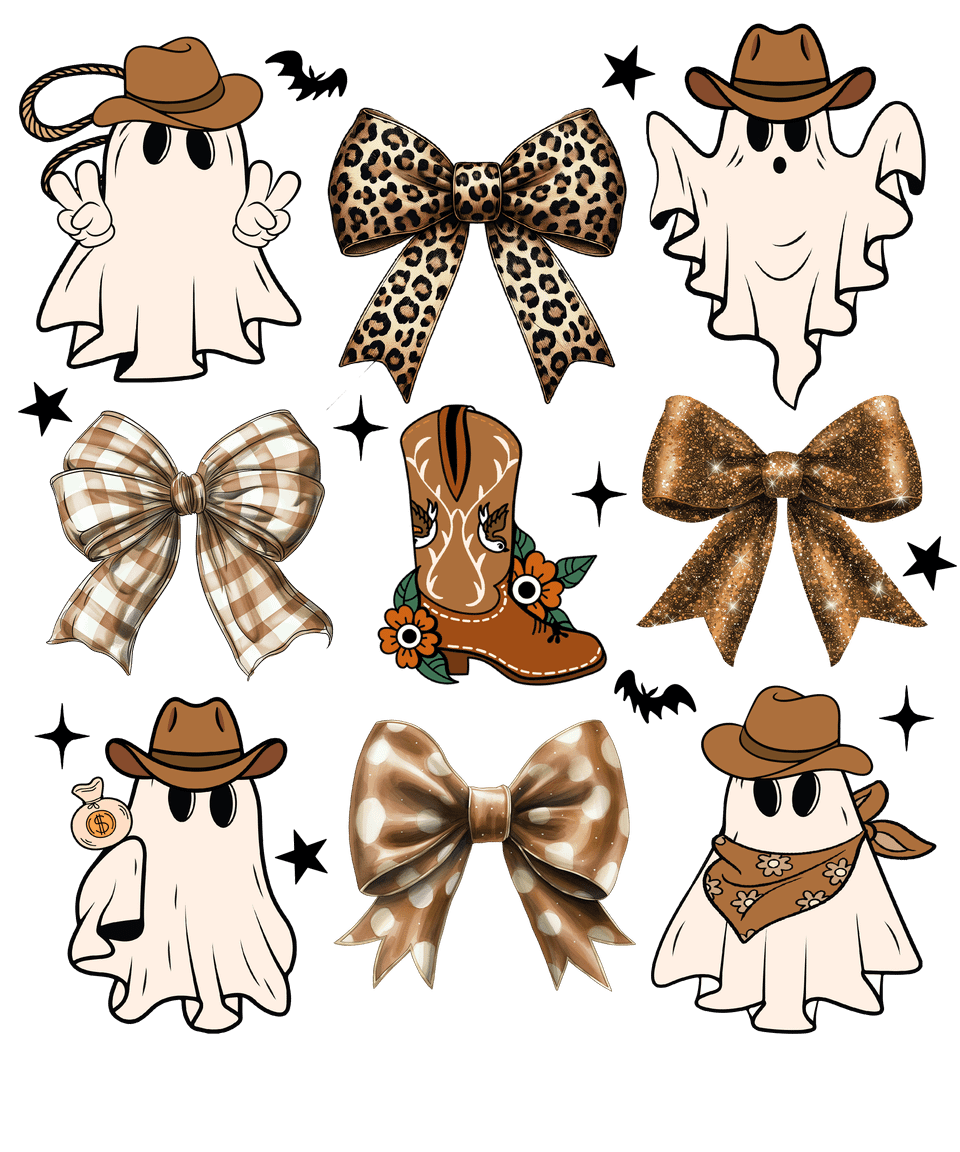 Seasons   halloween coquette ghost cowboy