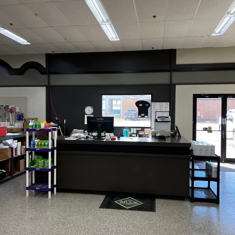 Finished checkout desk