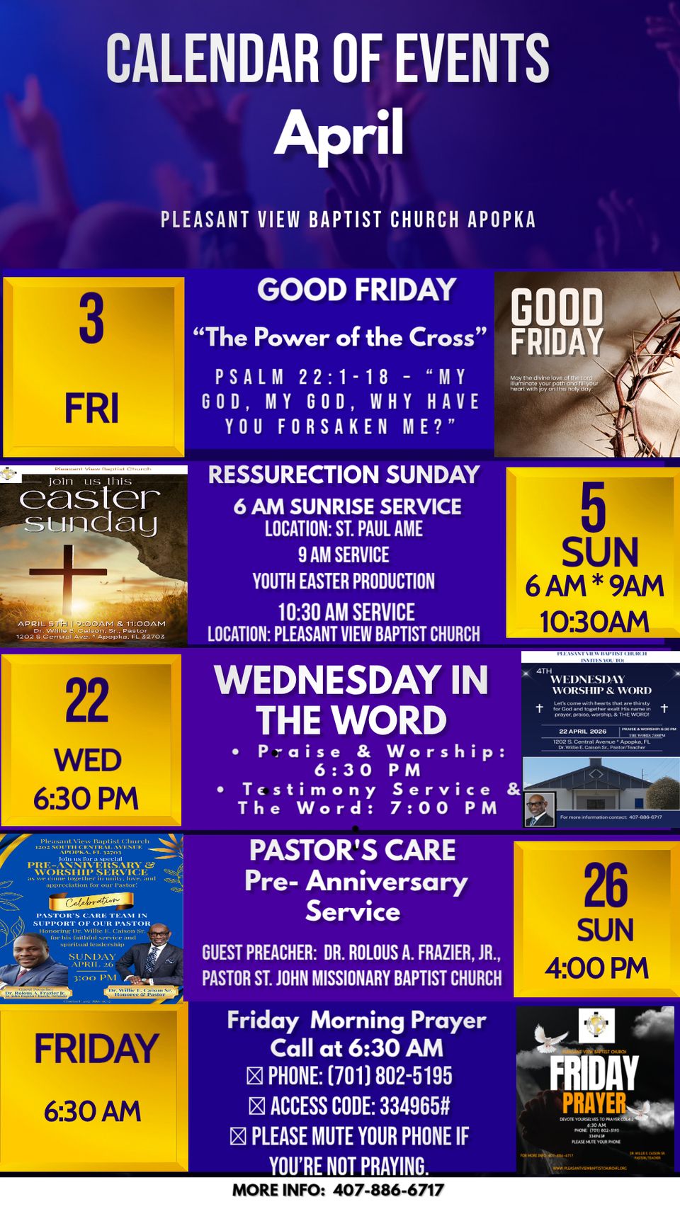 April calendar updated