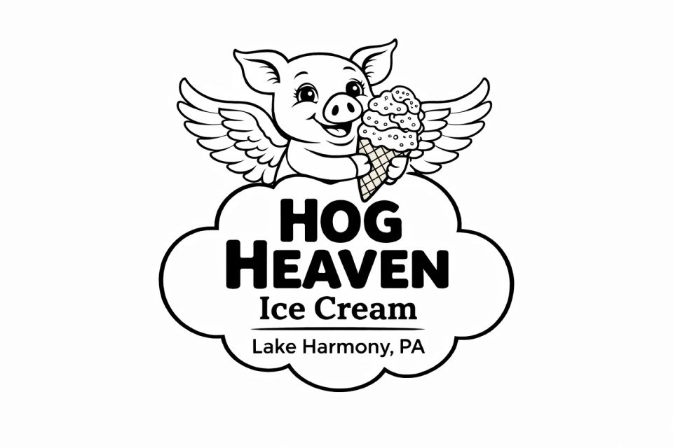 Copy of hog heaven logo black white outline