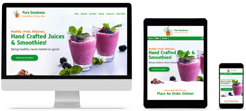 Smoothis juice car website design