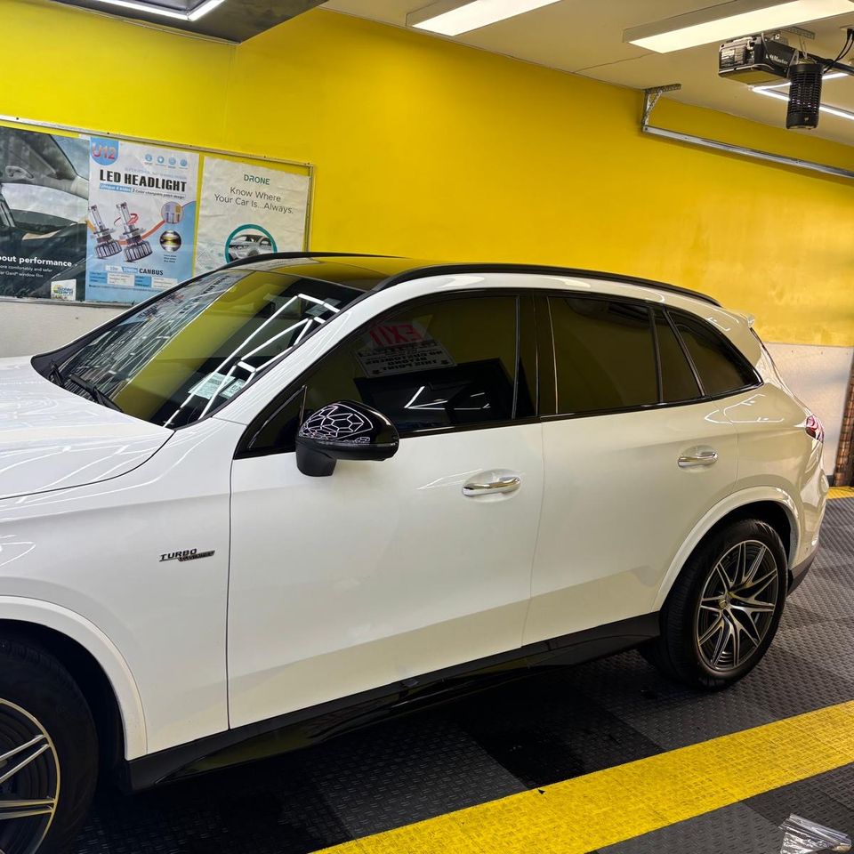 White Detailed Mercedes Benz SUV