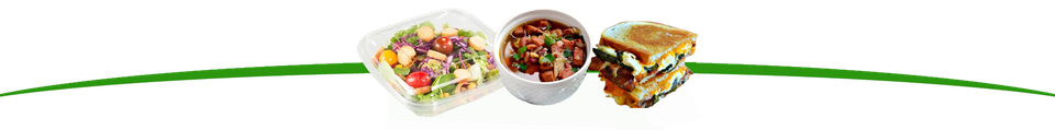 Curve  salad soup sandwich