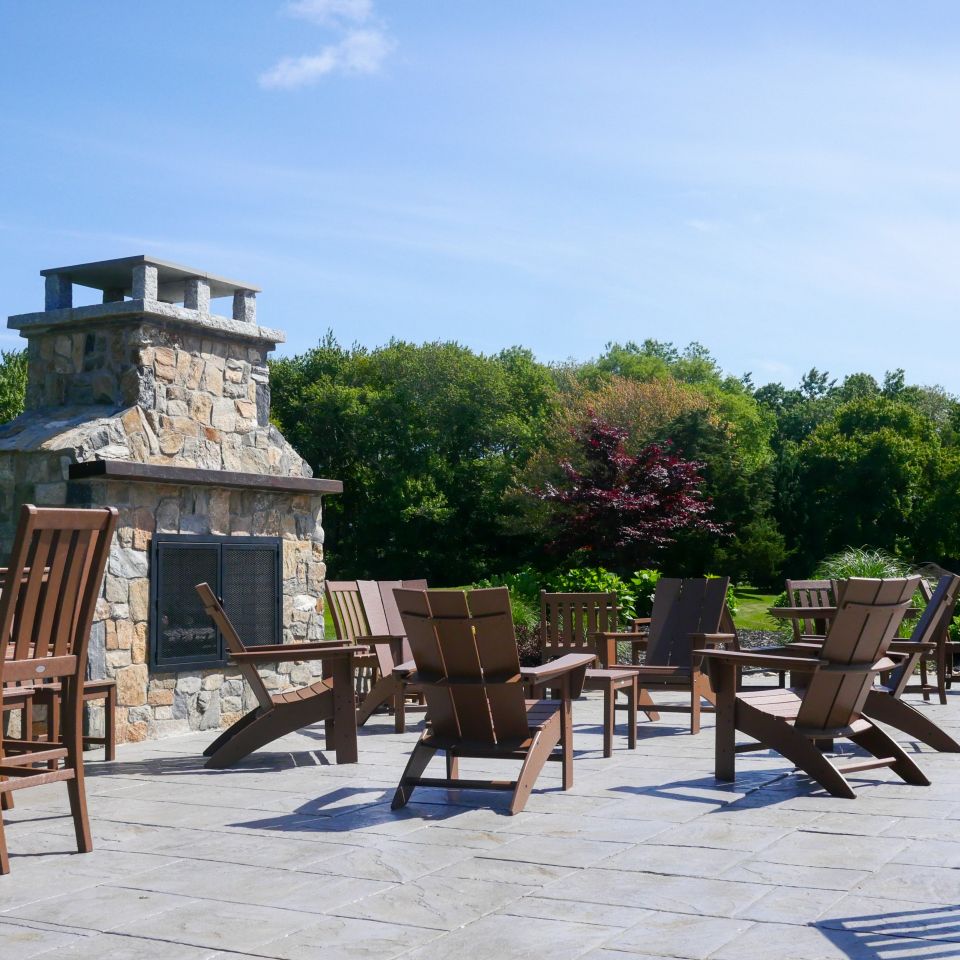 Hawk photo outdoor fireplace