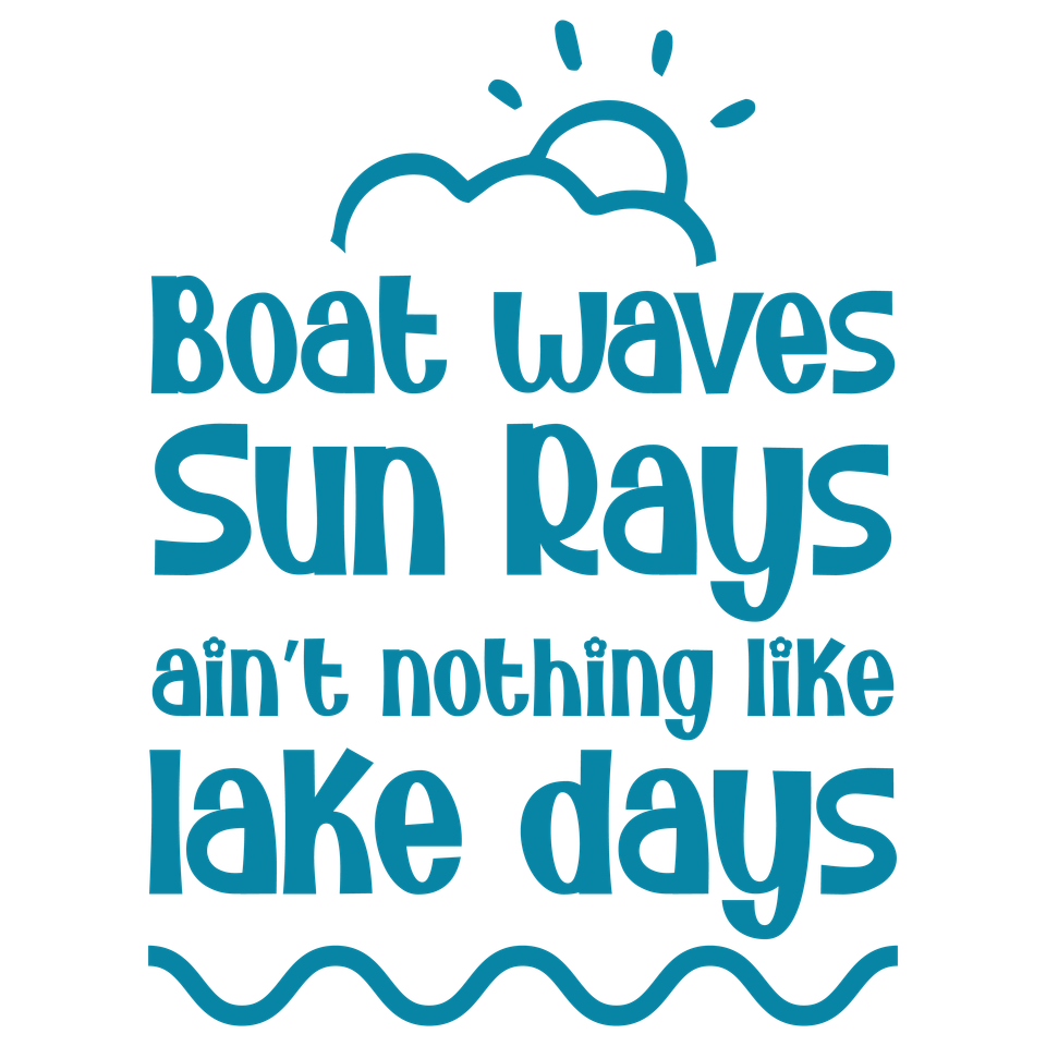 Lake   boat waves sun rays ain’t nothing like lake days
