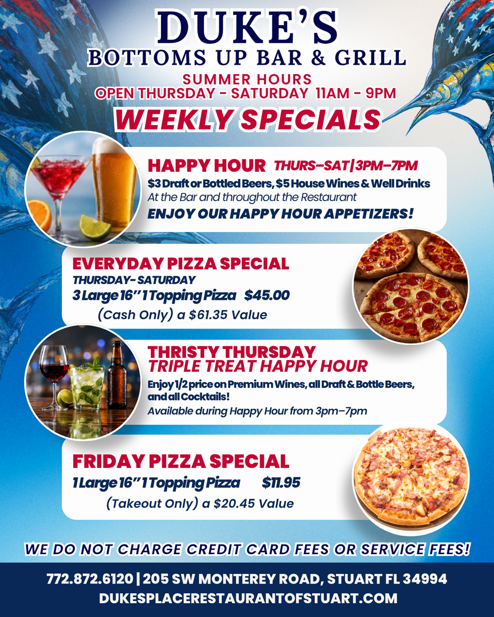 New weekly specials
