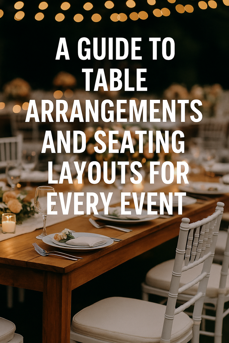 A guide to table arrangements and seating layouts for every event