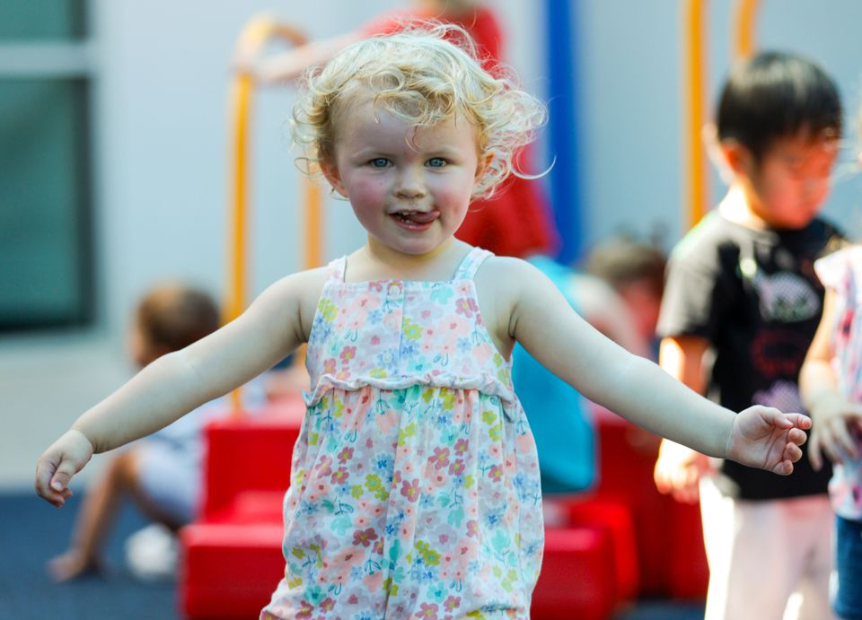 Little girl playground