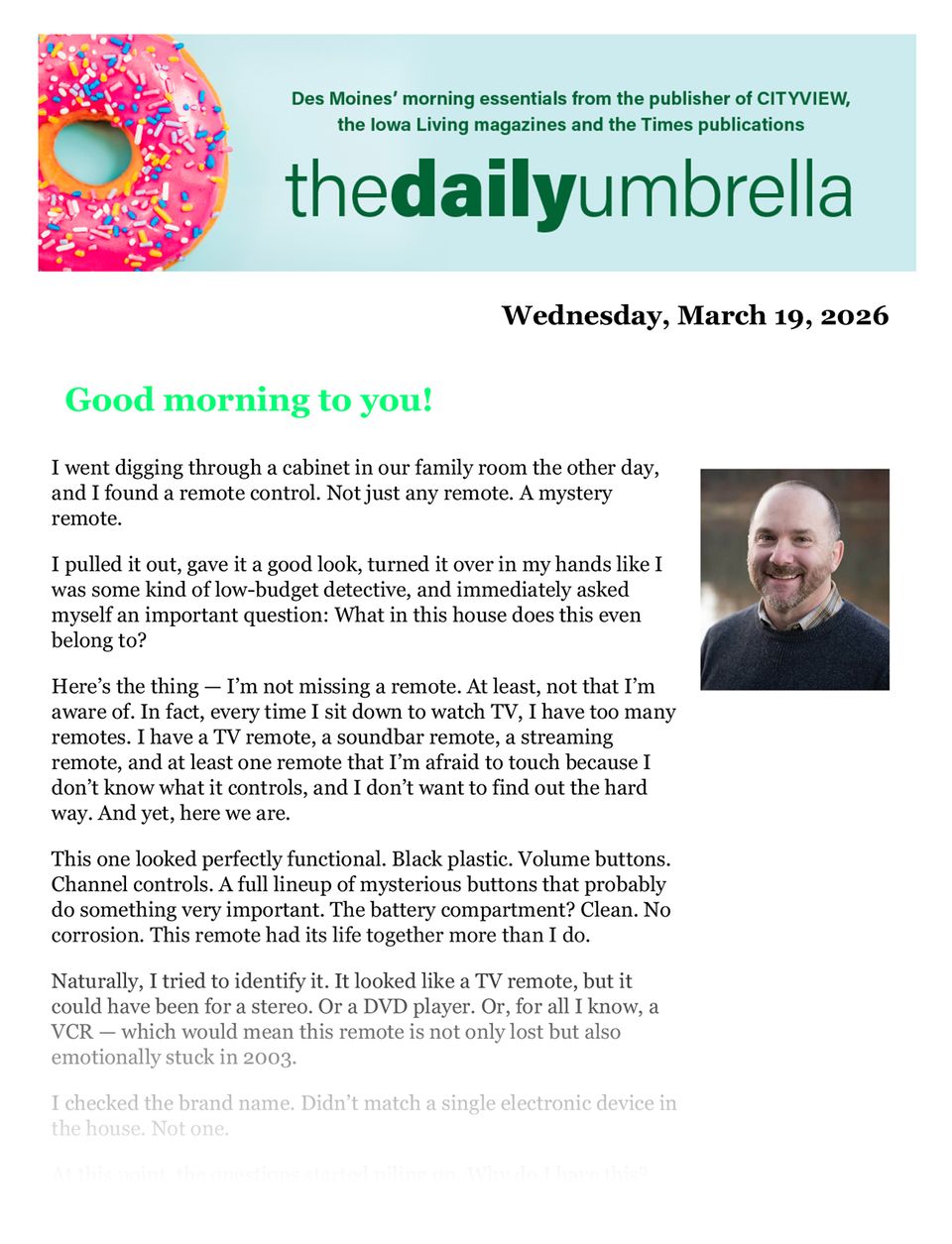 Daily umbrella march 18 arrest made in murder or realtor ashley okland 10pound hamburger coming soon where did noah keep his bees 1