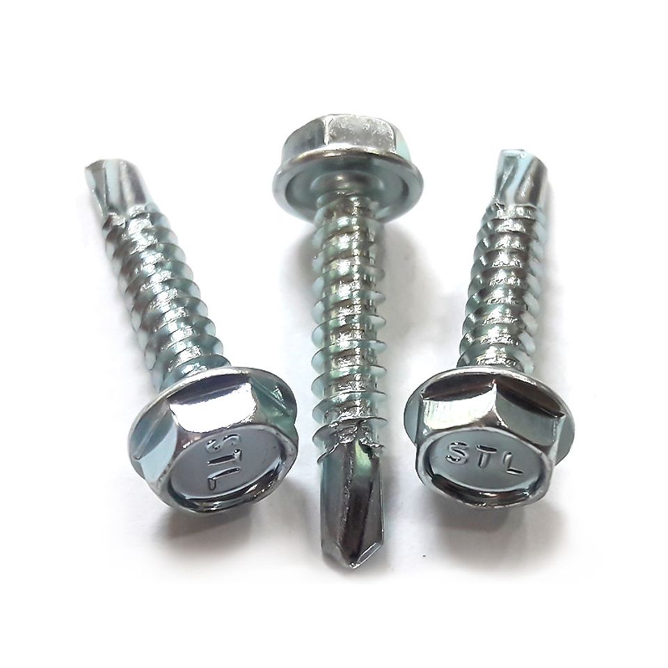 Hex head self drilling screws (tek point)