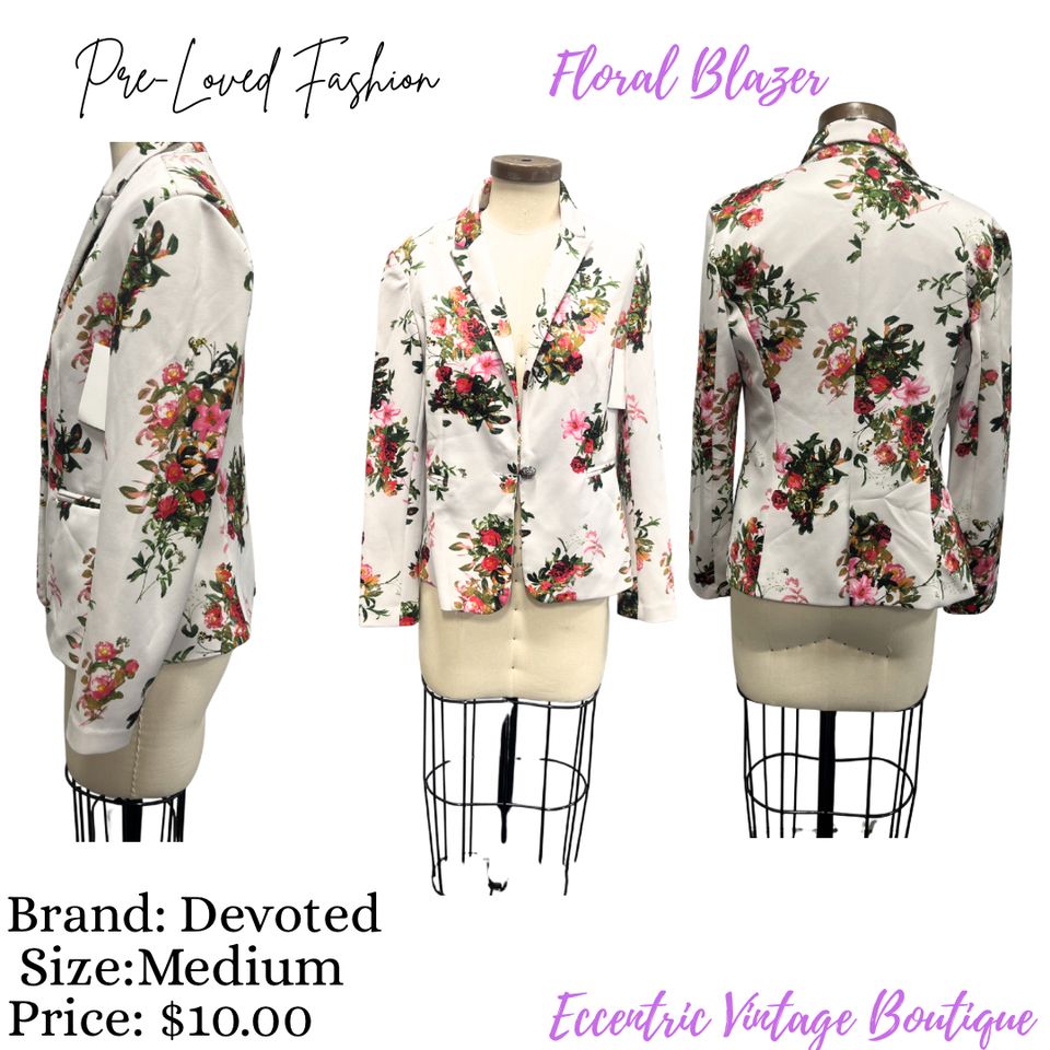 Floral blazer