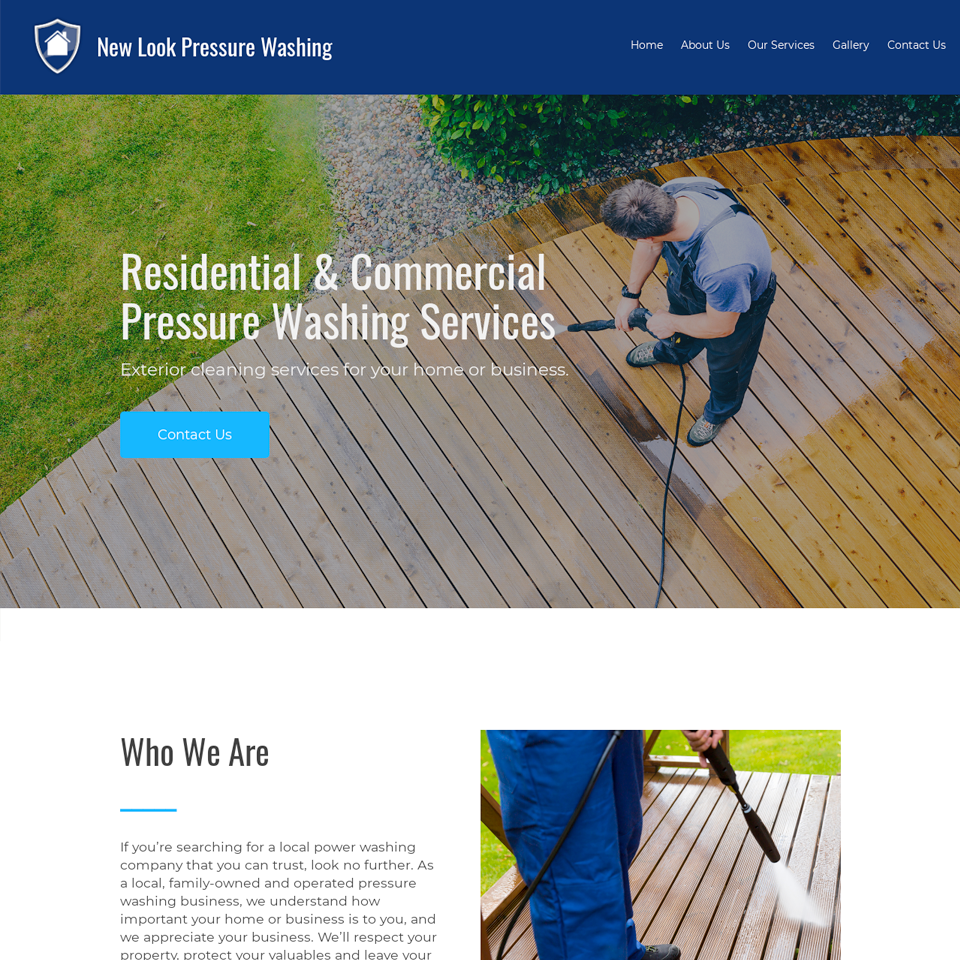 Best pressure washing website design 960x960