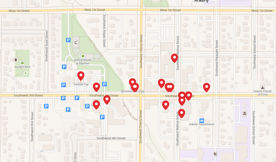 Uptown ankeny interactive map 2024