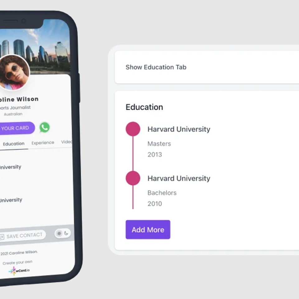 Digital business card   education 9