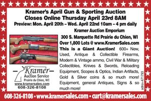 Kramer auction spring sporting network ad 471793