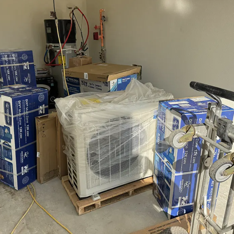 Mini split installation