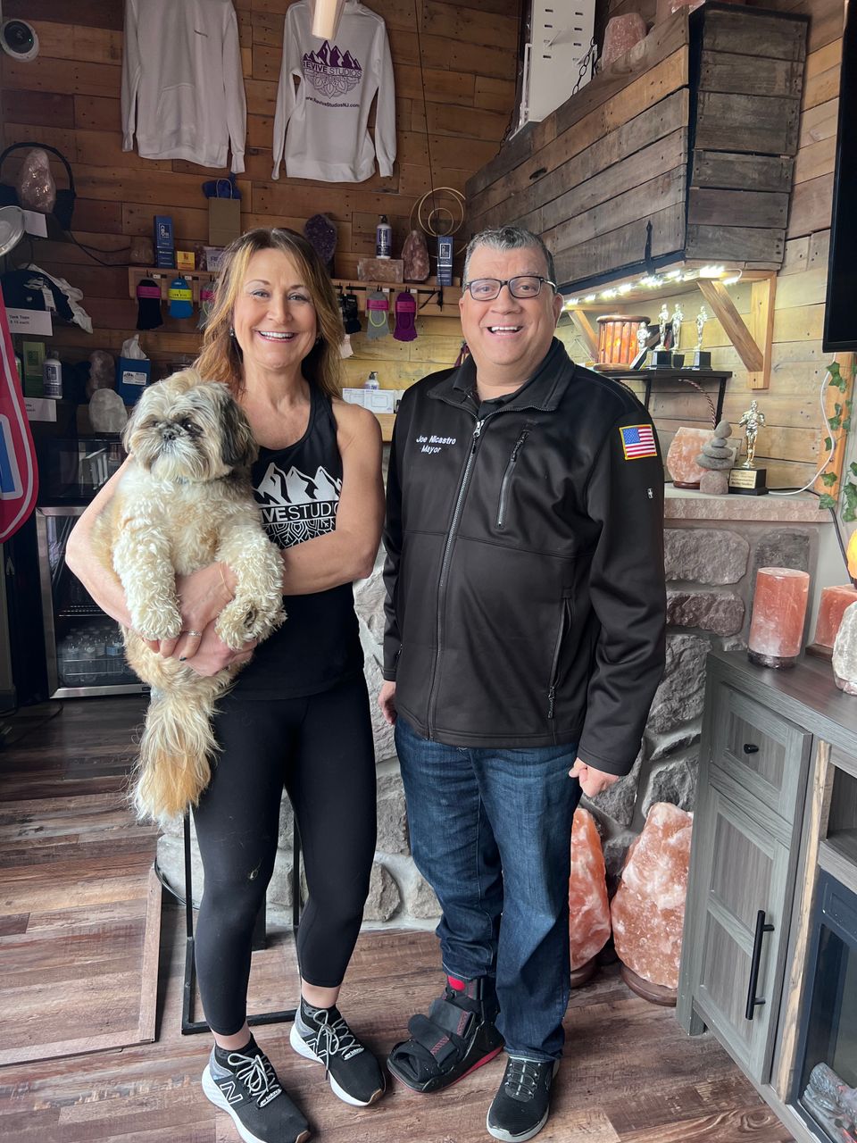 Claudine  eli and mayor joe nicastro 