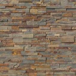 Gold rush stacked stone panels
