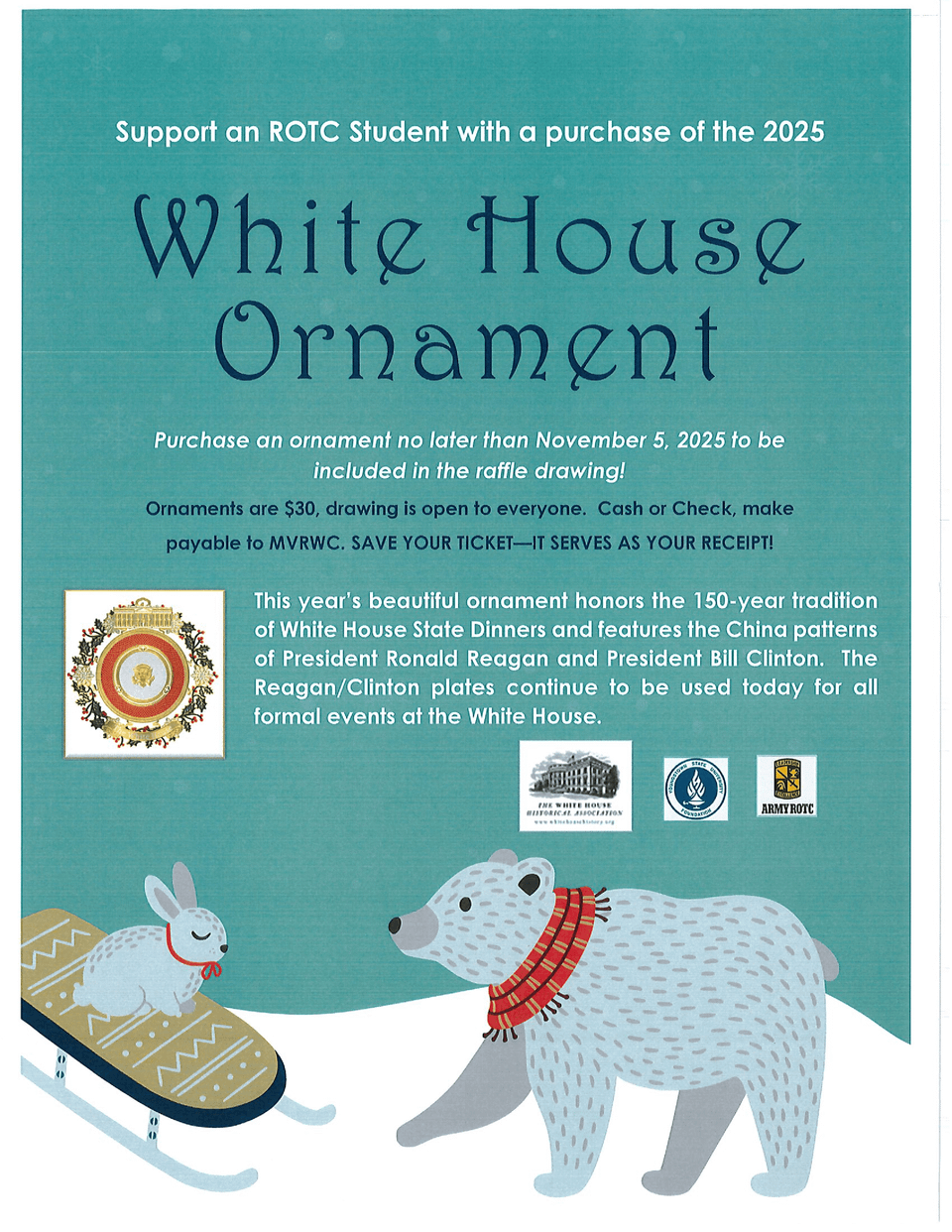 2025 ornament sale flyer
