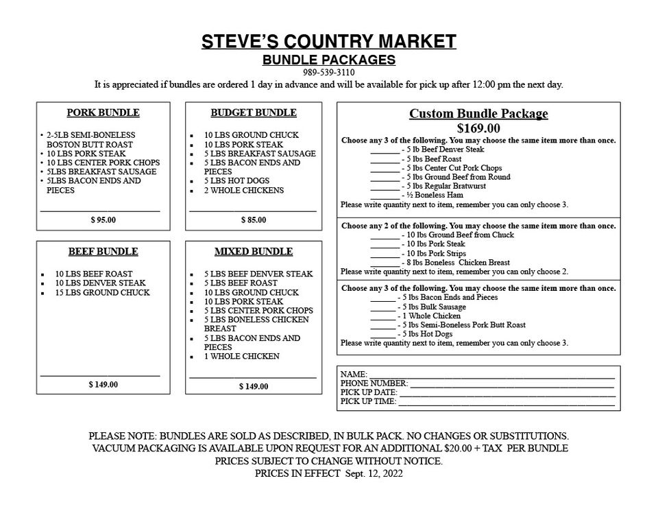 Steve's bundle sheet 20221024 1