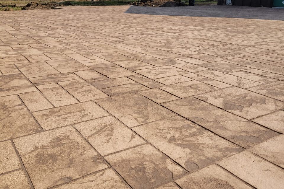 Stamped patio