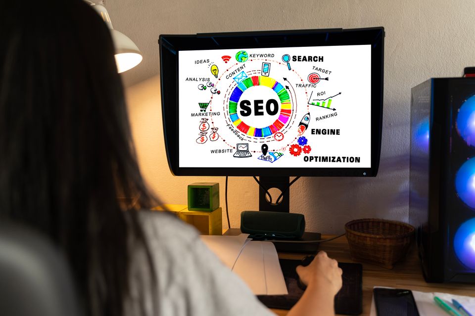 Vecteezy seo search engine optimization concept with desktop 47887068