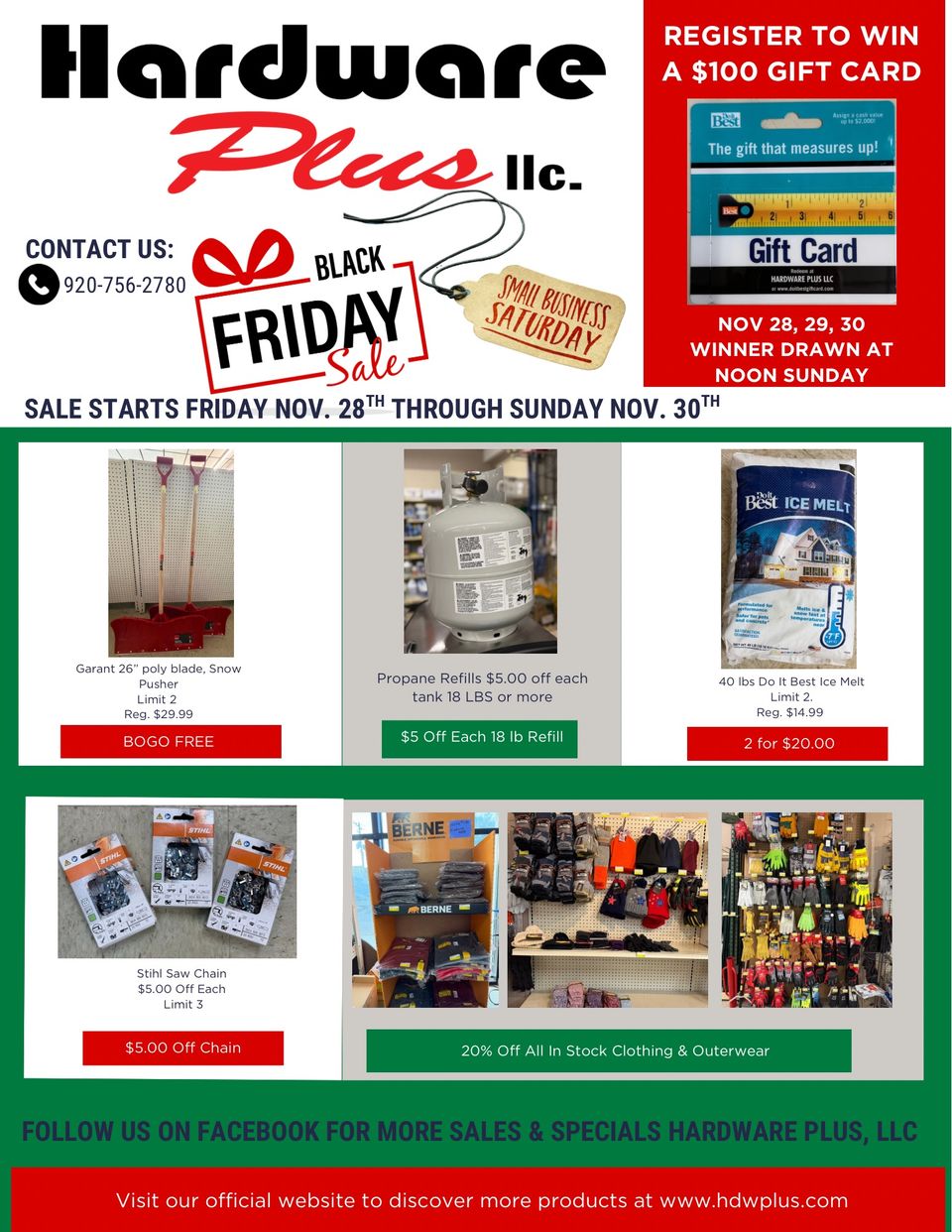 Hardware plus black friday