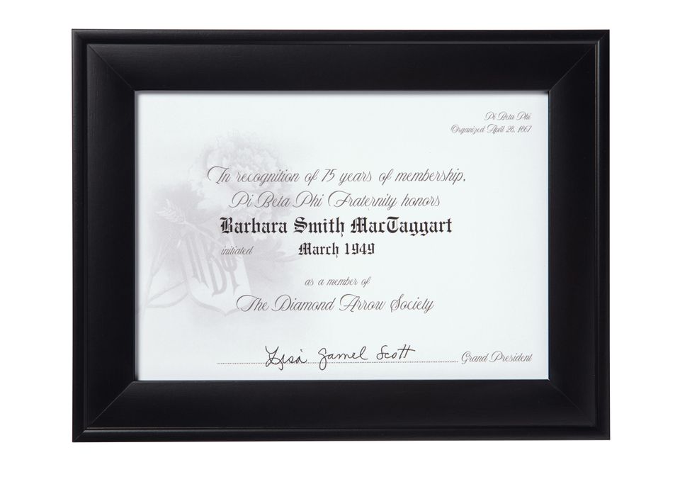 Pbf 75 yr framed