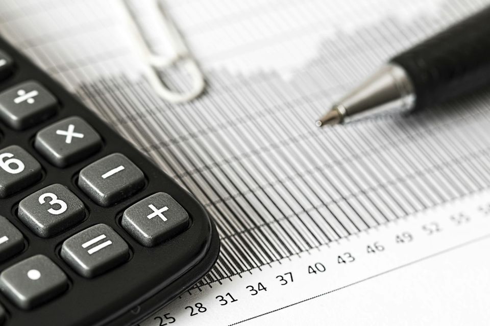Pen calculator and ledger paper