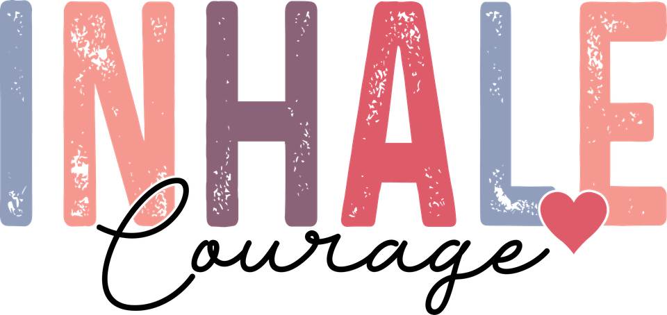 Affirmation   inhale courage vintage 23