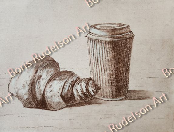 Sepia. Food Sketch 