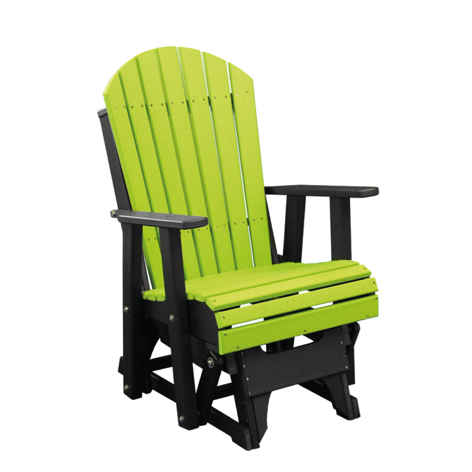 Hlf 2' adirondack glider lime green black