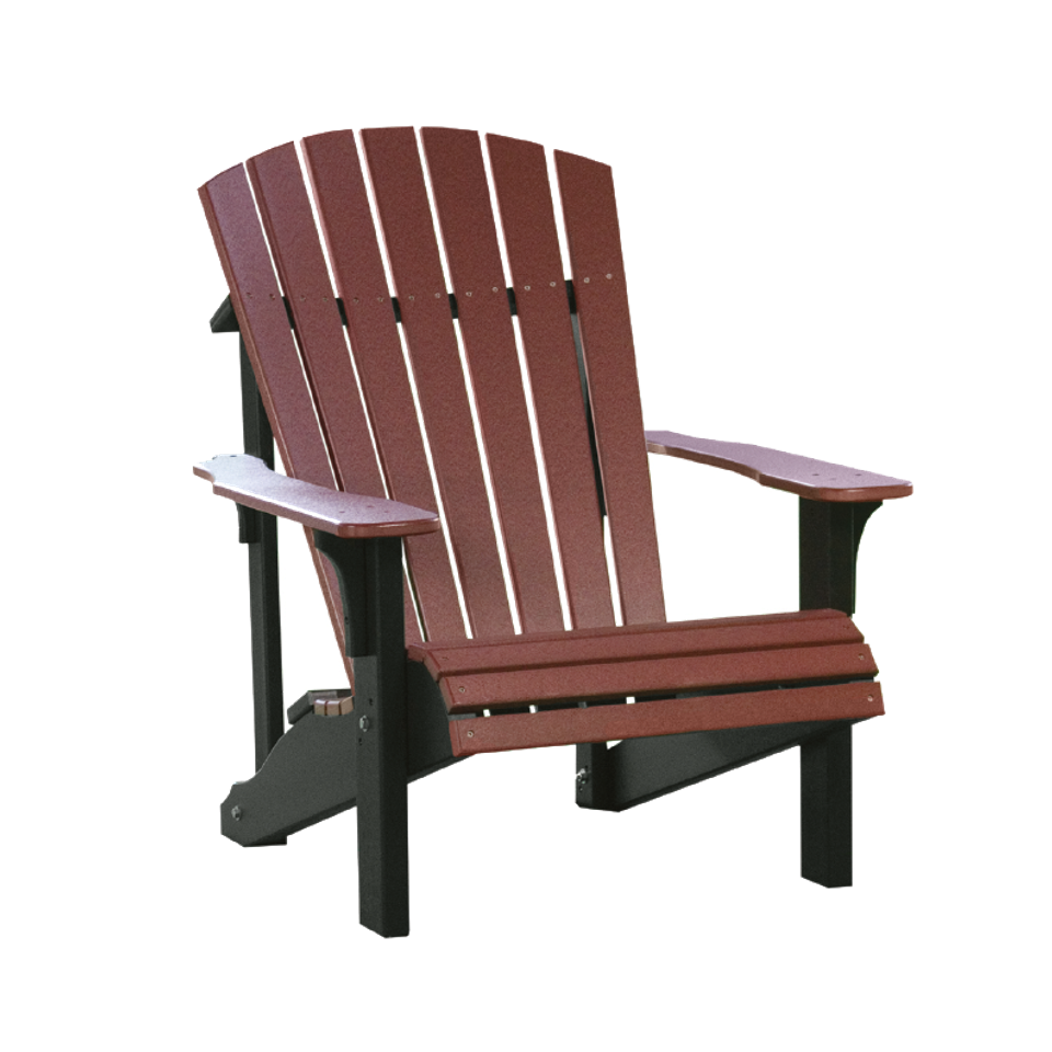 5 hlf deluxe adirondack chair   cherrywood