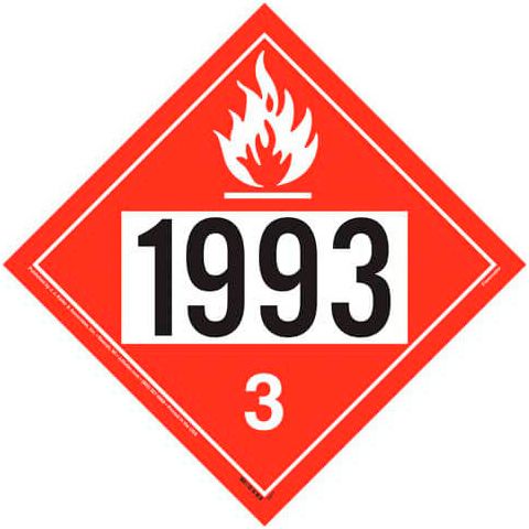 1993 placard