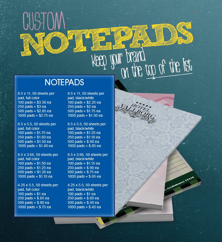 Notepads web ready