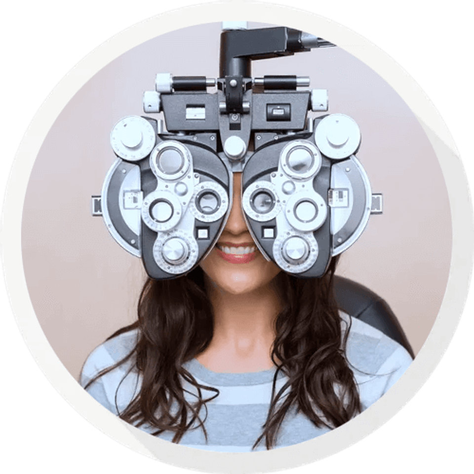 Eye exam machine