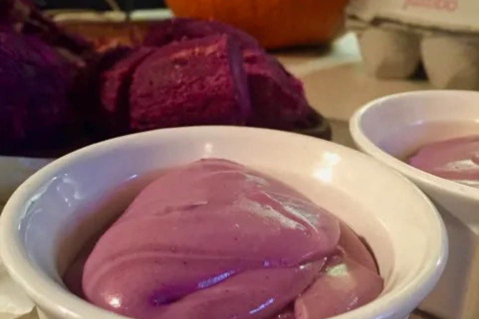 Uncooked Sweet Potato Souffle
