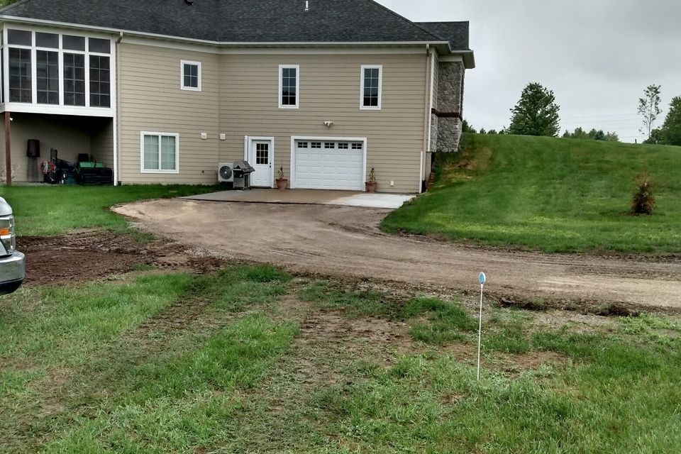 Driveway before